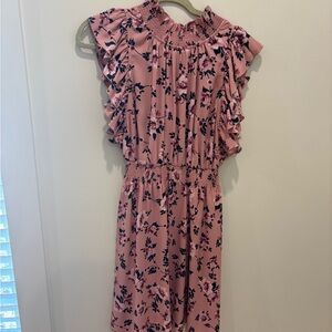 Kate spade Floral Pink Ruffle Dress